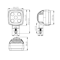 CREE 4D heavy duty led verstraler 25watt 25W
